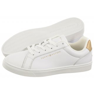 Sneakersy Tommy Hilfiger Essential Cupsole Sneaker White/Gold FW0FW07908 0K6