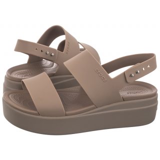 Sandały Crocs Brooklyn Low Wedge W Latte/Mushroom 206453-2EL