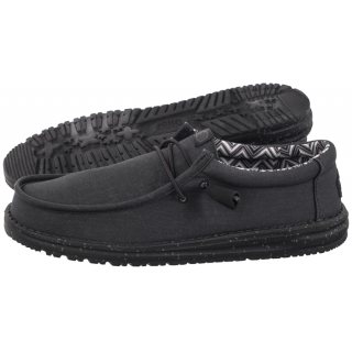Półbuty Hey Dude Wally Stretch Canvas Black 40700-060