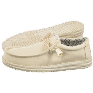 Półbuty Hey Dude Wally Stretch Canvas Stone White 40700-1KA