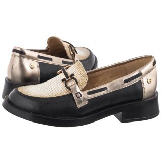 Mokasyny Maciejka Czarne/Złote 06493-01/00-5