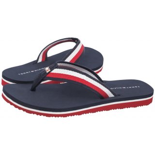 Japonki Tommy Hilfiger Corporate Beach Sandal Red White Blue FW0FW07986 0G0