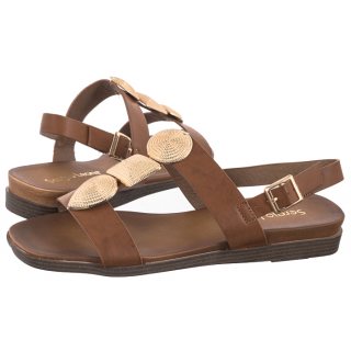 Sandały Sergio Leone Brązowe SK 072 H 