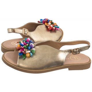 Sandały Filippo Złote DS6230/26 GO