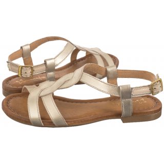 Sandały Maciejka Złote 06568-25/00-5