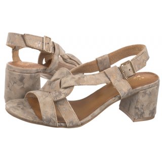 Sandały Maciejka Beż+Złoto 06607-04/00-5