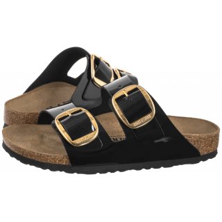 Klapki Birkenstock Arizona Big Buckle Patent Black/Gold 1027918