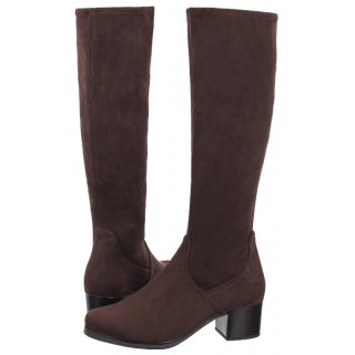 Kozaki Caprice Brązowe 9-25506-41 302 Dk Brown Stretch