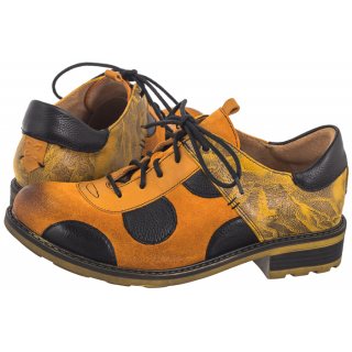 Półbuty Maciejka Żółte/Czarne 06559-07/00-5