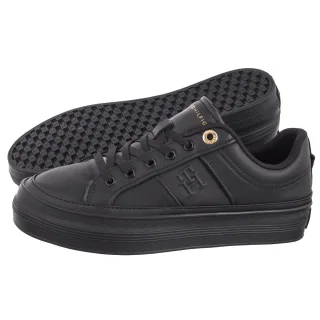 Sneakersy Tommy Hilfiger Essential Vulc Sneaker Monogram Black FW0FW07945 BDS