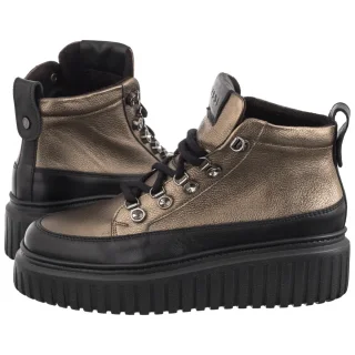 Sneakersy Nessi Czarne+Złoto 24666