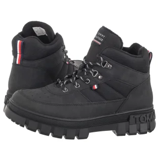 Trapery Tommy Hilfiger Lace-Up Bootie Black T3X5-33707-1492999