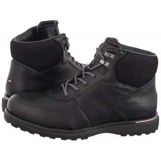 Trzewiki Tommy Hilfiger Corporate Warm Outdoor Lth Boot Black FM0FM05148 BDS