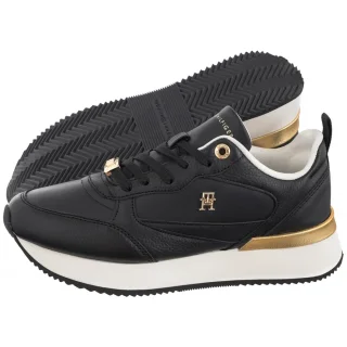 Sneakersy Tommy Hilfiger Femine Runner Black FW0FW08117 BDS