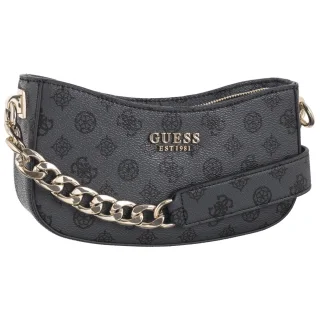 Torebka Guess Evelune Top Zip Shoulder Bag HWPG93 53180 Charcoal Logo