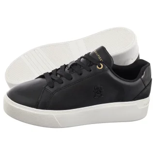 Sneakersy Tommy Hilfiger TH Platform Court Sneaker Black FW0FW08614 BDS
