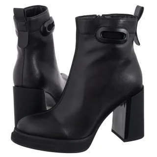 Botki Filippo Czarne DBT6546/24 BK