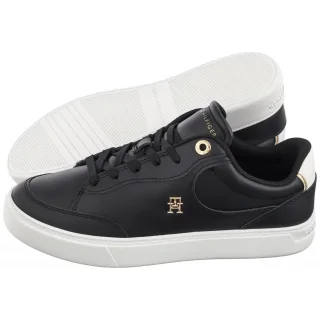 Sneakersy Tommy Hilfiger Essential Chic Court Sneaker Black FW0FW08322 BDS