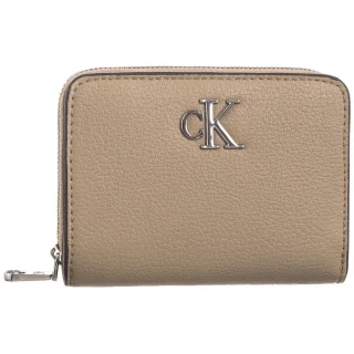 Portfel Calvin Klein Minimal Monogram Med Zip Around Crockery K60K612740 PBF