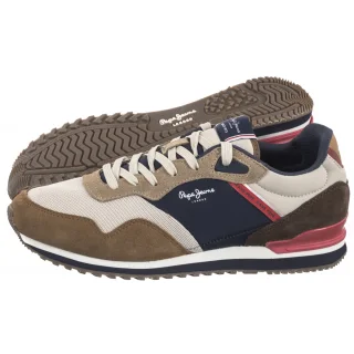 Sneakersy Pepe Jeans London Life M Tobacco Brown PMS40035 859