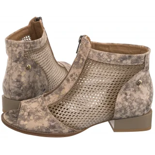 Botki Maciejka Beżowo-Złote 06413-43/00-1