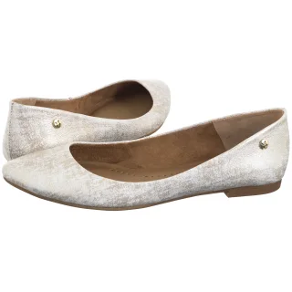 Baleriny Maciejka Biało-Złote 04100-70/00-8