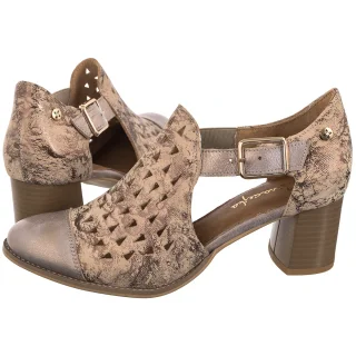 Czółenka Maciejka Beżowe/Złote 04962-43/00-5