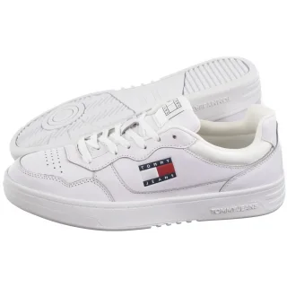 Sneakersy Tommy Hilfiger Tjm Cupsole Leather Ess White EM0EM01443 YBR