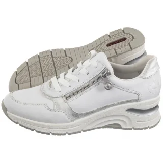 Sneakersy Rieker Białe N9301-80 White