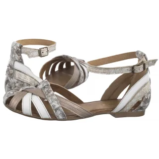 Sandały Maciejka Złoto-Białe 01924-48/00-5