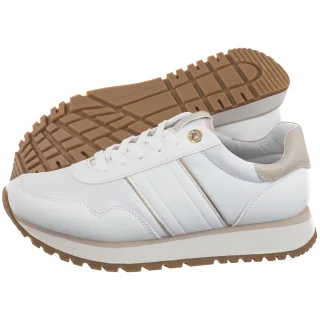 Sneakersy Tommy Hilfiger Low Cut Lace-Up Sneaker White/Beige T3A9-33758-1695X223
