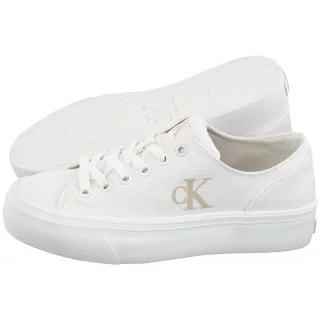 Tenisówki Calvin Klein Vulc Flatform Low Cv Mg Triple Bright White YW0YW01763 01W