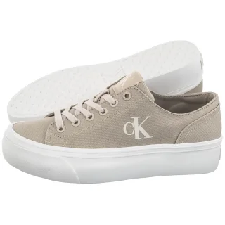 Tenisówki Calvin Klein Vulc Flatform Low Cv Mg Eggshell/Creamy White YW0YW01763 ACF