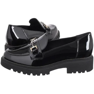 Mokasyny Ryłko Czarne Lakierowane N2R60_BM _4NP
