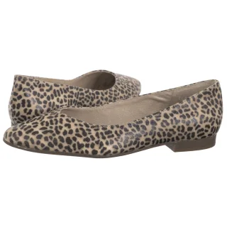 Baleriny Ryłko Beżowe Panterka L1201___ __HB