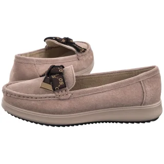 Mokasyny Filippo Beżowe DP6457/25 BE