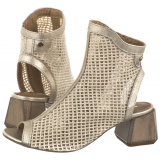 Botki Maciejka Beżowe 06899-25/00-0