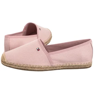 Espadryle Tommy Hilfiger Flag Canvas Espadrille Foggy Pink FW0FW08541 TQN