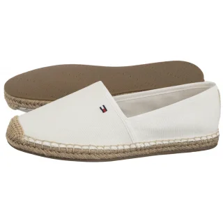 Espadryle Tommy Hilfiger Flag Canvas Espadrille Ecru FW0FW08541 YBL