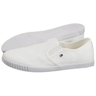 Espadryle Tommy Hilfiger Canvas Slip-On Sneaker White FW0FW08640 YBS