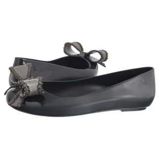 Baleriny Melissa Sweet Love VIII AD 33885 AO323 Black/Metallic Dark Grey