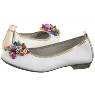 Baleriny Filippo Białe DP6159/26 WH