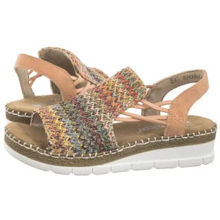 Sandały Rieker Multikolor V1241-90 Multi
