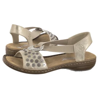 Sandały Rieker Platynowe 608B5-90 Metallic