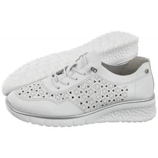 Półbuty Filippo Białe DP6714/25 WH