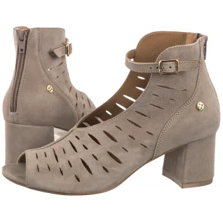 Botki Maciejka Beżowe 06893-10/00-1