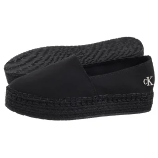 Espadryle Calvin Klein Flatform Espadrille Mg/Hdw Triple Black YW0YW01737 0GJ