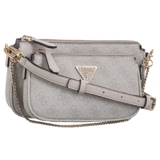 Torebka Listonoszka Guess Noelle Dbl Pouch Crossbody HWBG78 79710 Bone Logo