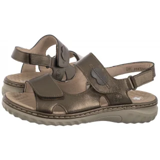 Sandały Rieker Brązowe 60462-90 Bronze