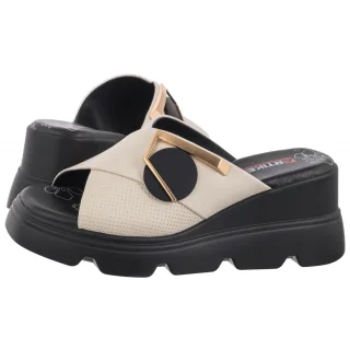 Klapki Artiker Beżowe 56C1585